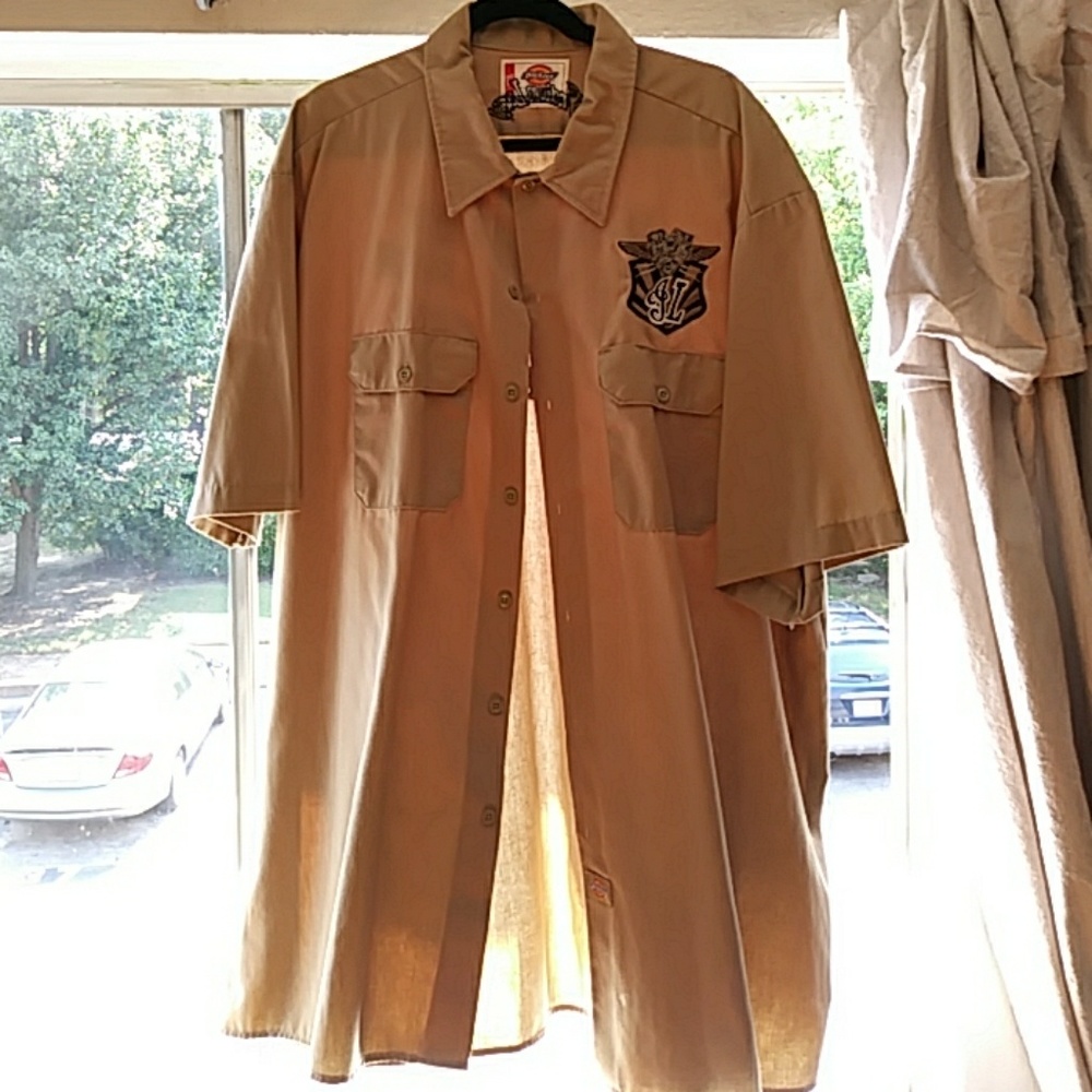 Indian Larry Dickies 3XL mechanics shirt